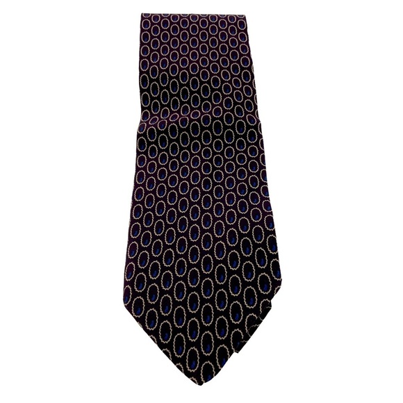 Giorgio Armani Cravatte Plum with Blue Men’s Necktie. - Picture 1 of 4